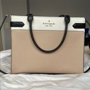 Kate Spade - Staci Medium Satchel (Warm Beige Multi)